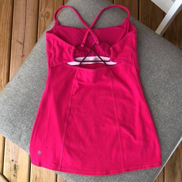 Lululemon Sonic Pink Strappy Tank Top - LIKE NEW! - Picture 3 of 6